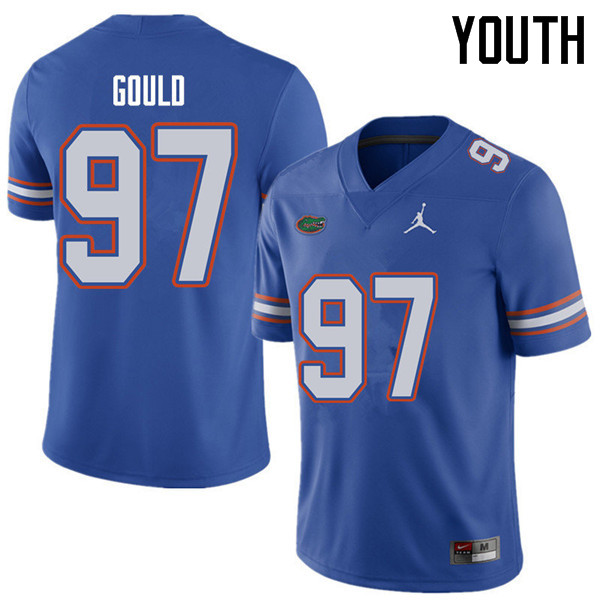 Jordan Brand Youth #97 Jon Gould Florida Gators College Football Jerseys Sale-Royal